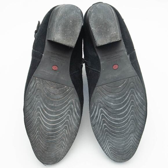 Blondo Idra Black Suede Ankle Buckle Boot Size 8.5 - Picture 7 of 11